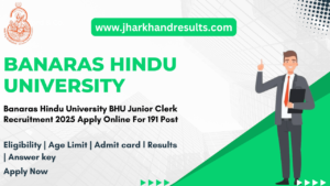 BHU Junior Clerk Online Form 2025 Extended