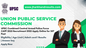 UPSC CPF Assistant Commandant CAPF Online Form 2025