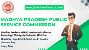 MPPSC Assistant Professor Online Form 2025