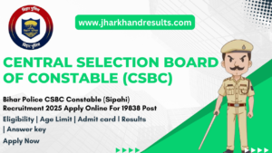 CSBC Bihar Police Constable Online Form 2025 Extended