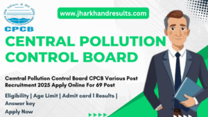 Central Pollution Control Board CPCB Various Post Online Form