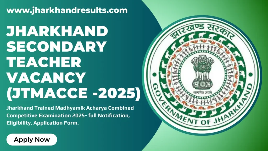 Jharkhand Teacher Vacancy 2025 [Apply Online]